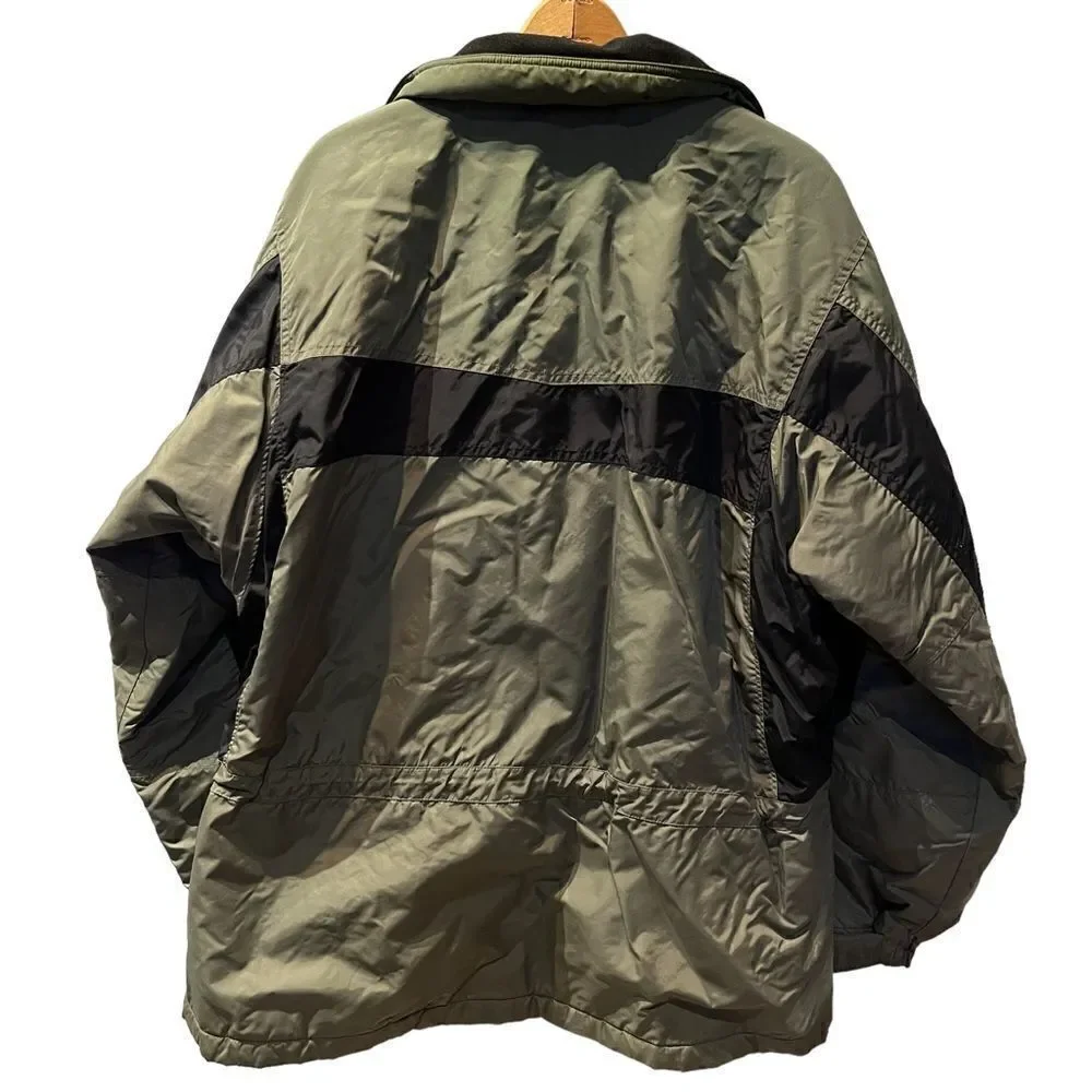 Columbia Men's Coat Large Black and Olive Green